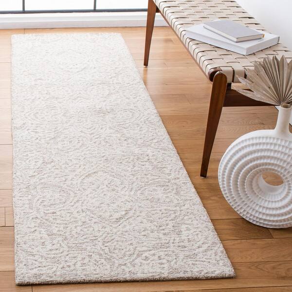 Metro 2 ft. x 10 ft. Natural/Ivory Oriental Runner Rug