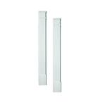3 in. x 9 in. x 90 in. Polyurethane Plain Pilaster Set Moulded with Plinth Block