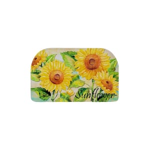 Sunflower Semi Circle Kitchen Mat 18in.x 30in.