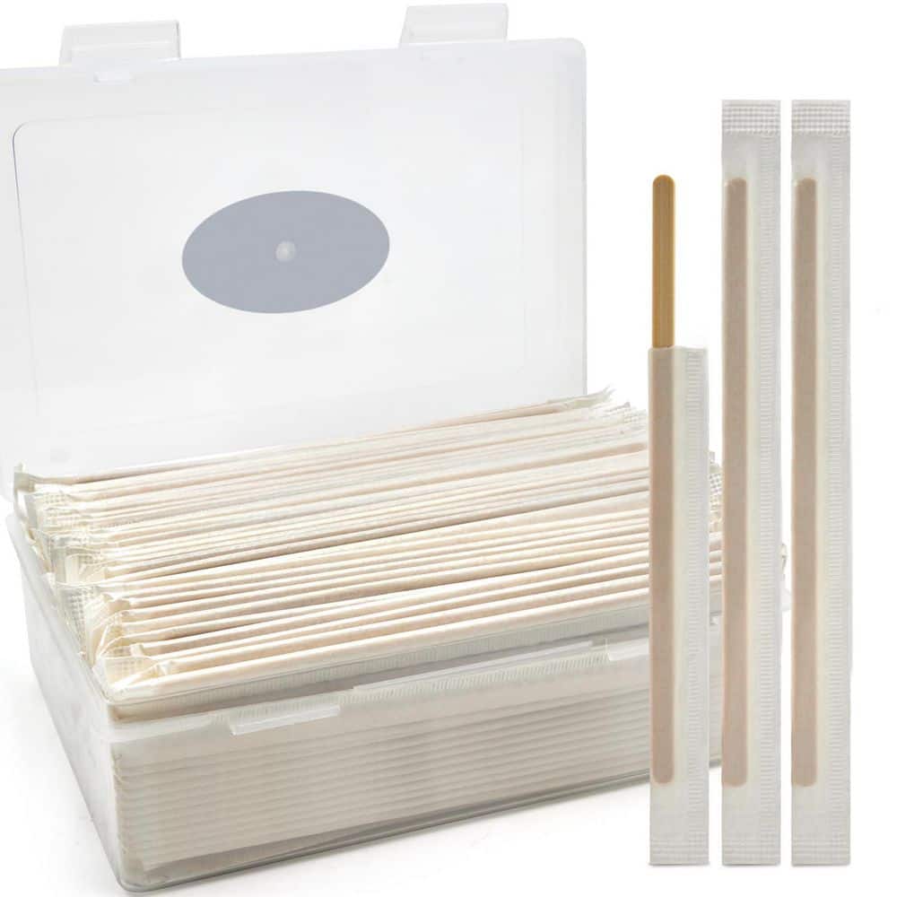 5.5 in. Bamboo Disposable Wood Coffee and Cocktail Stirrers, in Storage Box for Cocktail, Coffee Bar (200-Pack) price history on PriceWatchPro