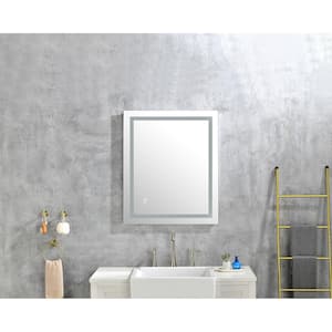 36 in. W x 30 in. H Rectangular Frameless Anti-Fog Wall Mount Bathroom Vanity Mirror in Backlit Light