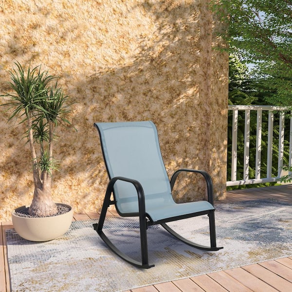 Mesh patio rocking discount chair