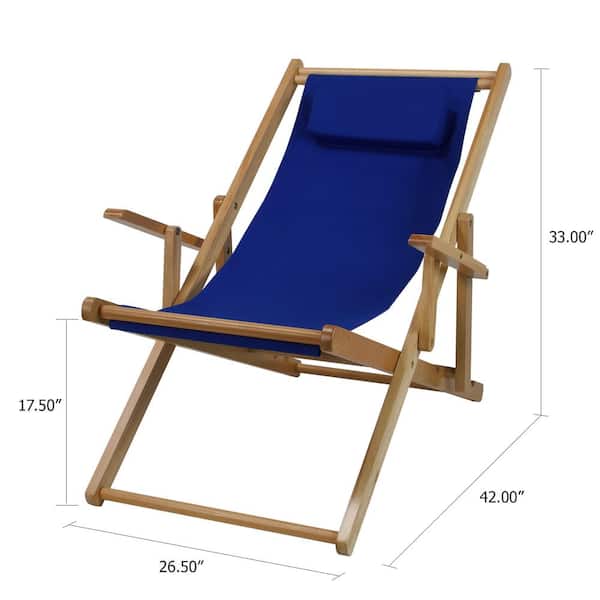 Solid Wood Sling Chair Folding Chairs, Folding Canvas Chairs Outdoor Furniture