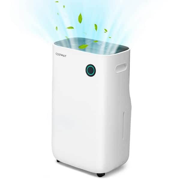 Costway 73 pt. 4500 sq.ft. Dehumidifier for Home & Basements Quiet Dehumidifier in. White with 5 Modes