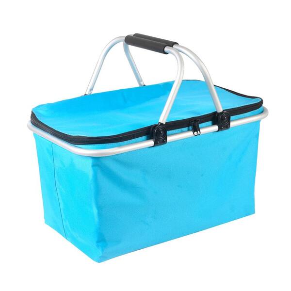 Unbranded 10-Gal Outdoor Folding Waterproof Picnic Ice Bag Light Blue Storage Box