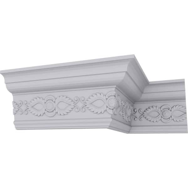 Ekena Millwork SAMPLE - 3-1/4 in. x 12 in. x 5 in. Polyurethane Logan Crown Moulding