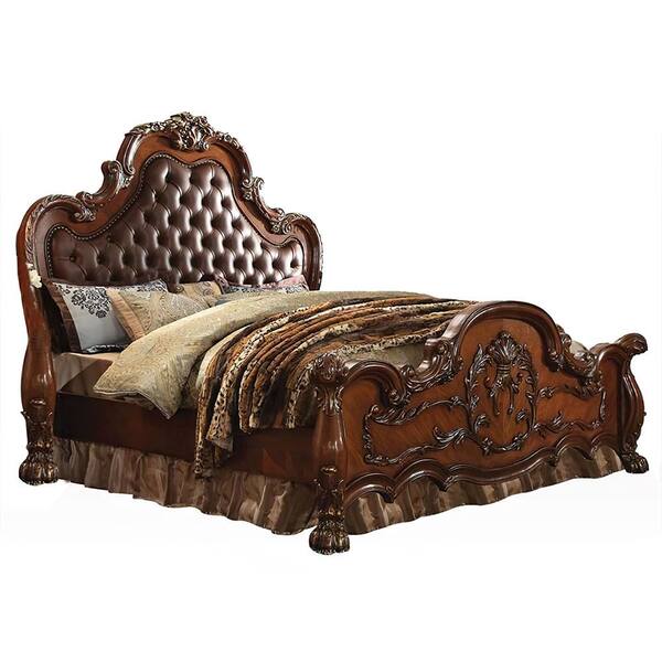 Louis Philippe Cherry E.King Bed Ornate Home