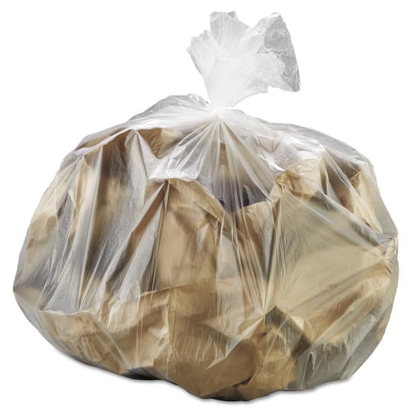 High-Density Can Liners, 30 gal, 12 mic, 30