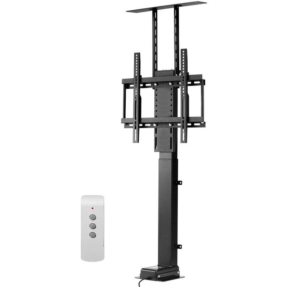 Motorized TV Lift Stand, 132 lbs. Max Load Adjustable TV Lift Stand Mount Bracket Vertical Electric TV Bracket 32-55 in.