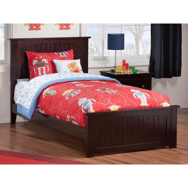 AFI Nantucket Espresso Twin Traditional Bed with Matching Foot Board