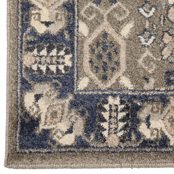 Beverly Rug Diego Solid Gray 20 in. x 48 in. Non-Slip Rubber Back 2 Piece Runner  Rug Set HD-TRD10955-2PC - The Home Depot