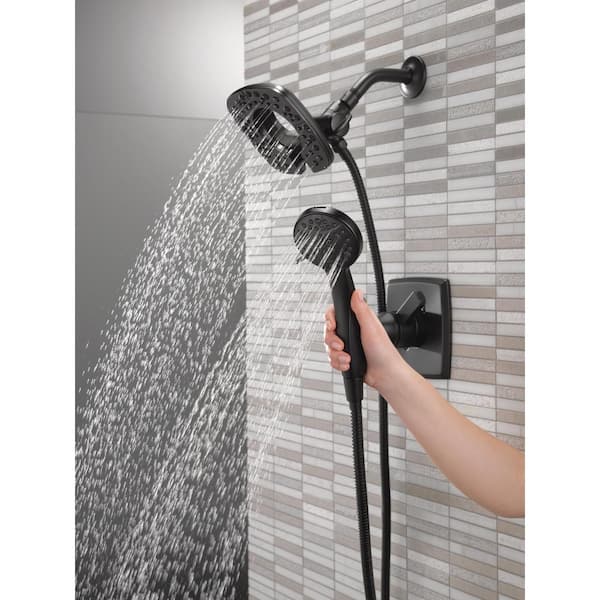 Ashlyn In2ition 2-in-1 Rough Not Included 1-Handle Shower Faucet in Matte Black (Valve Not Included)