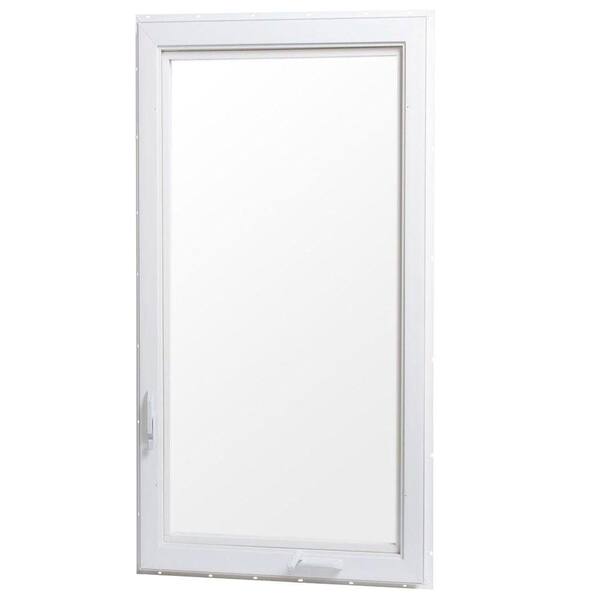 TAFCO WINDOWS 24 in. x 48 in. Right-Hand Vinyl Casement Window with Screen - White