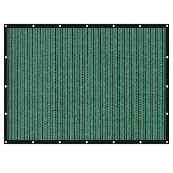 90% Sun Shade Cloth with Grommets, 8'x12' Green Pergola Canopy Mesh Tarp for Patio Garden Backyard