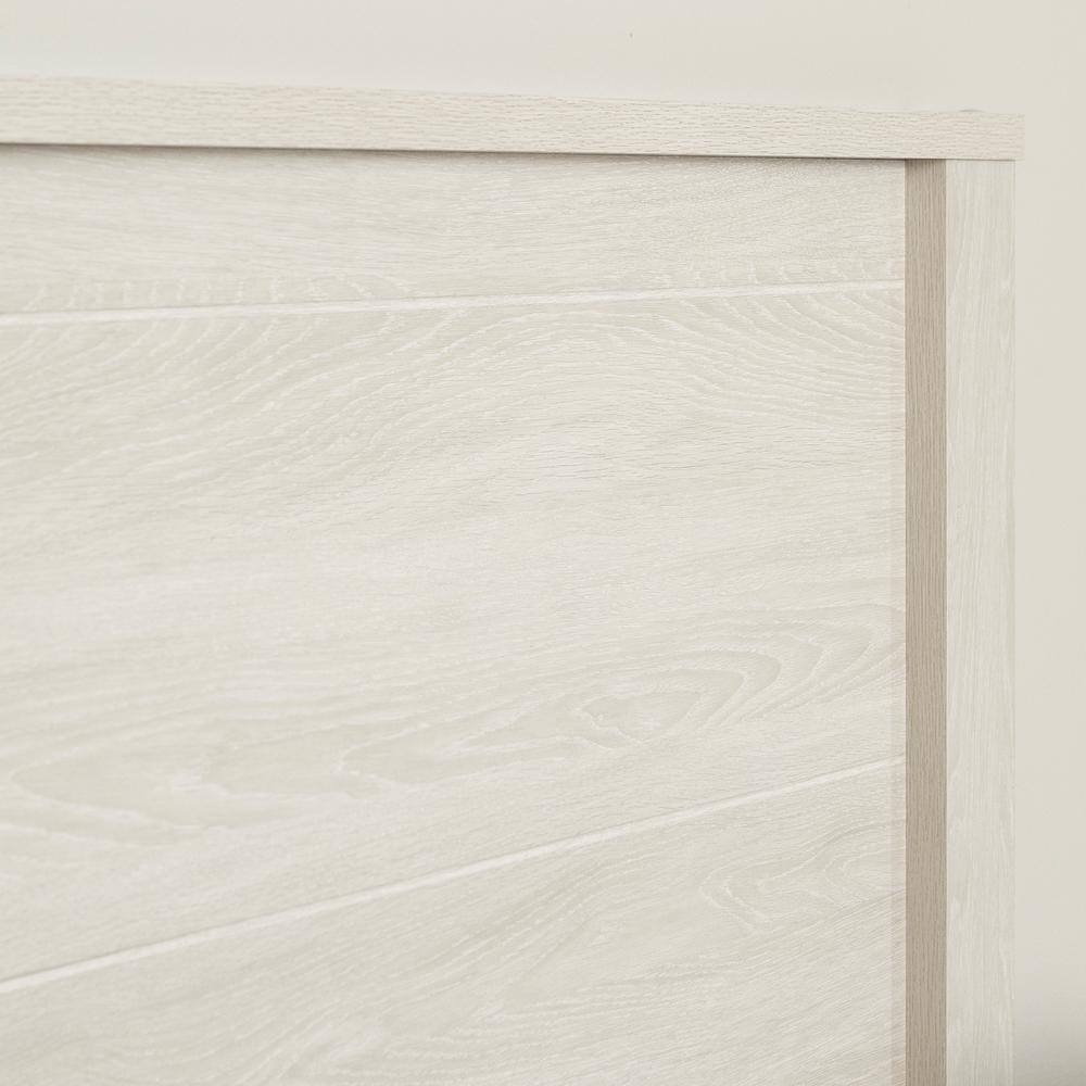 Winter Oak Full Panel Headboard with Large Moldings