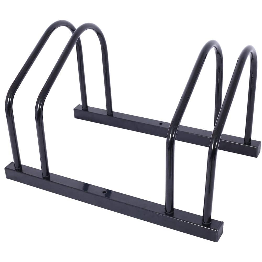 13.4 in. x 20 in. W x 10.8 in. Black Steel 2 Bikes Floor Storage Bike Rack price history on PriceWatchPro