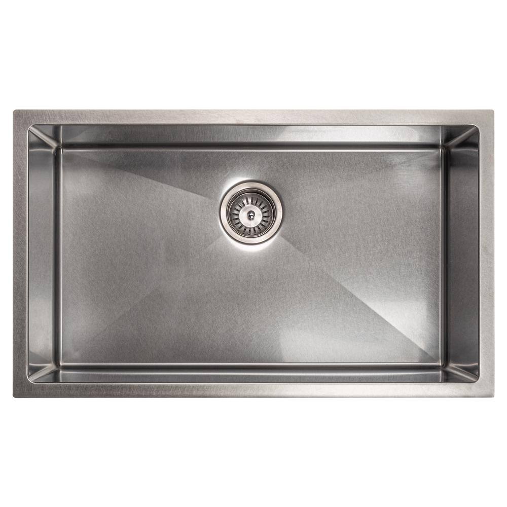 DuraSnow 30" Stainless Steel Drop-In Single Bowl Kitchen Sink