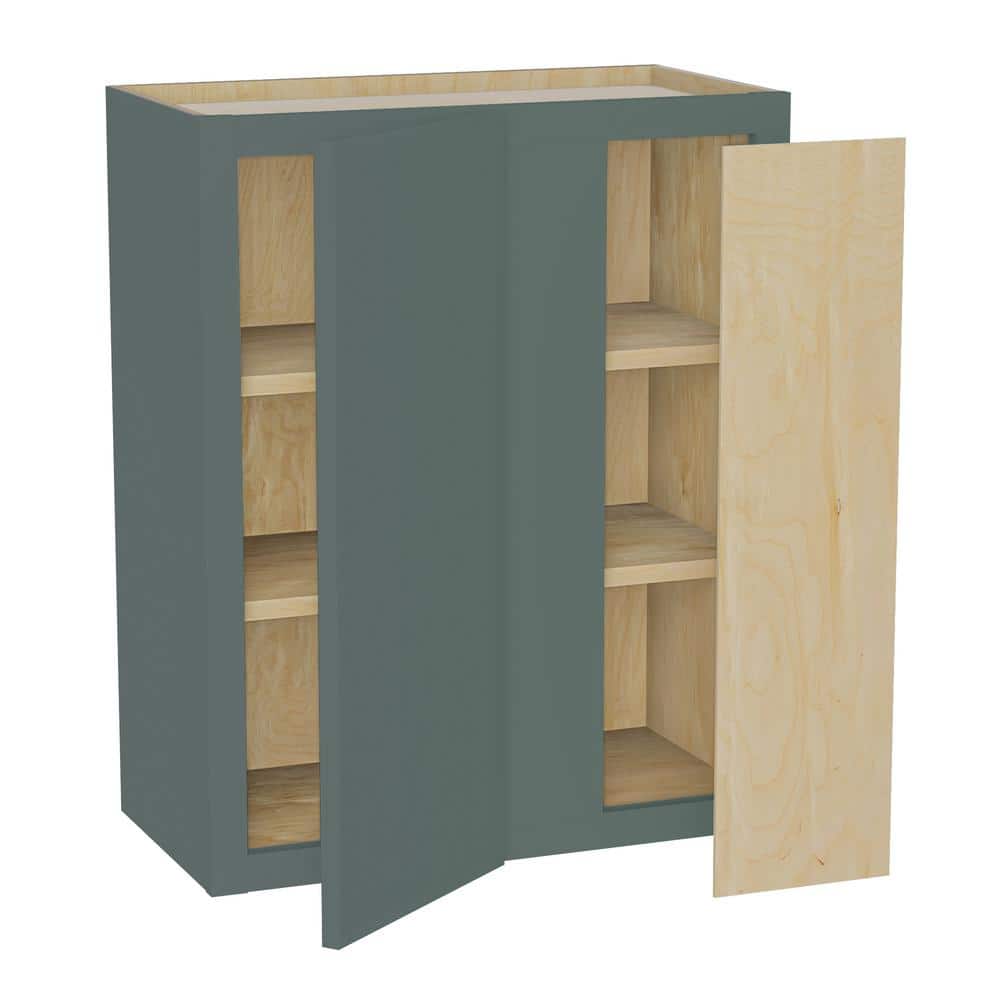 Hargrove 24 in. W x 12 in. D x 36 in. H Assembled Plywood Blind Wall Kitchen Cabinet in Verdant Green with Soft Close RH price history on PriceWatchPro