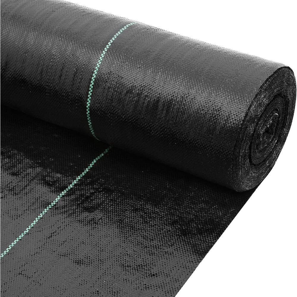 3 ft. x 180 ft. Weed Barrier 3.2 Oz. Landscape Fabric Woven Grass Control.