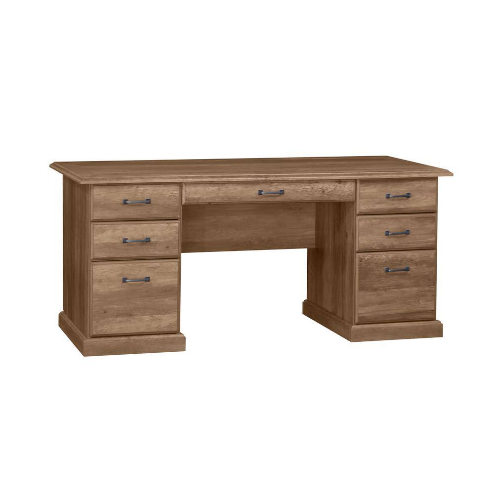 Hondah Solid Wood 70 Inch Modern Dual Sided Storage Executive Desk