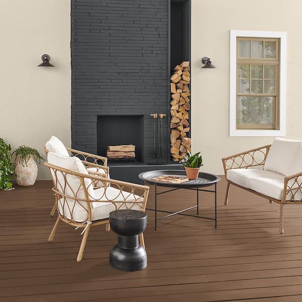 BEHR DECKplus 1 gal. #PPU4-01 Caramel Swirl Solid Color 