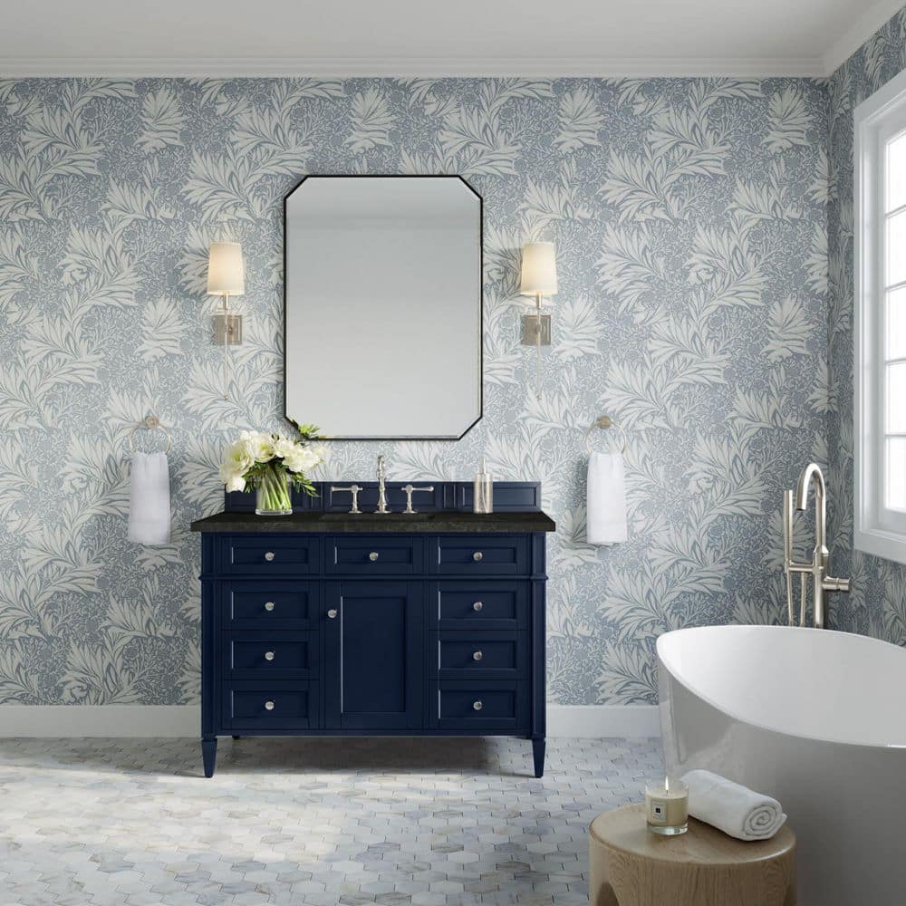 Brittany 48.0 in. Single Bath Vanity in Victory Blue with Phantome Engineered Composite Top price history on PriceWatchPro
