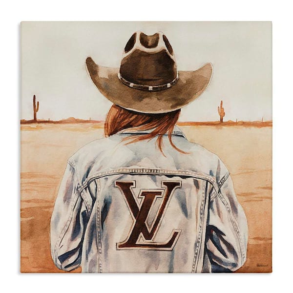 Stupell Industries Desert Cowgirl Fashion Brand by Amanda Greenwood Unframed People Graphic Art Print 24 in. x 24 in.