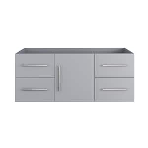 Napa 60 in. W x 20 in. D x 21 in. H Single Sink Bath Vanity Cabinet without Top in Gray, Wall Mounted
