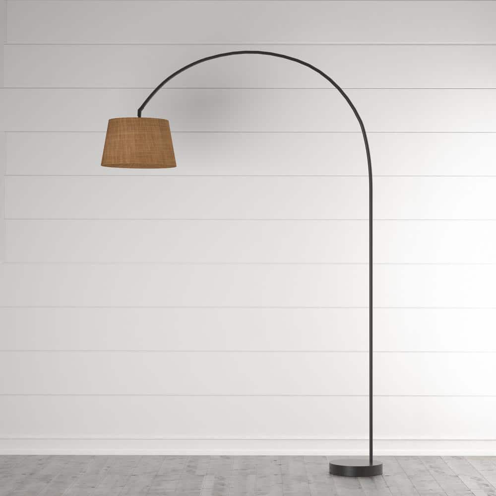 Goliath 83'' Adjustable Black Arc Floor Lamp