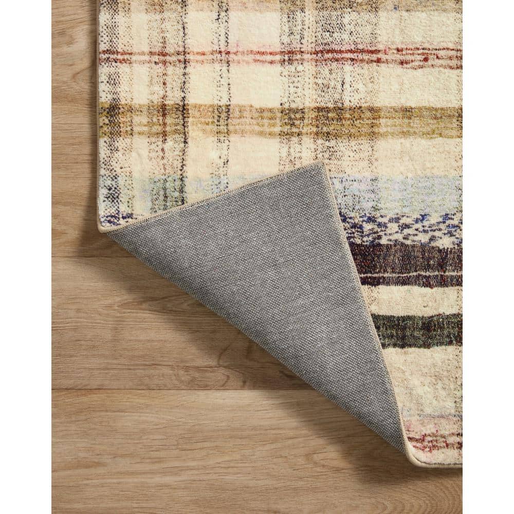 Humphrey Ivory Multi Stripe Wool Synthetic Rug 8'3" x 11'3"