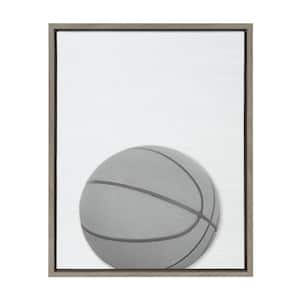 Sylvie "Basketball Portrait" Framed Canvas Sports Wall Art 24 in. x 18 in.