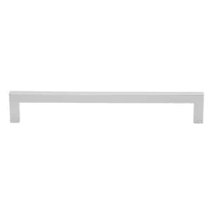 7-9/16 in. Center-to-Center Solid Square Slim Polished Chrome Cabinet Bar Pull (10-Pack)