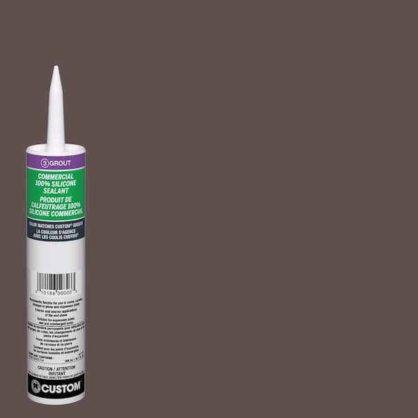 Custom Building Products Commercial #647 10.1 oz. Brown Velvet Silicone Caulk