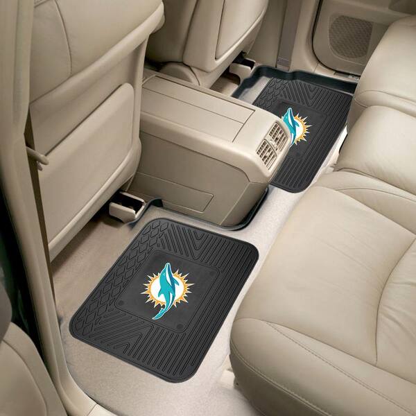 Miami Dolphins 2-Piece Embroidered Car Mat Set