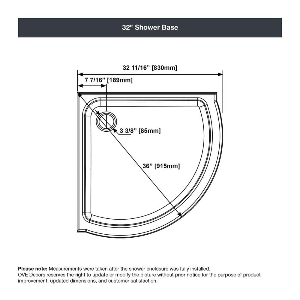 Breeze 32'' Frosted Glass and Acrylic Corner Shower Kit