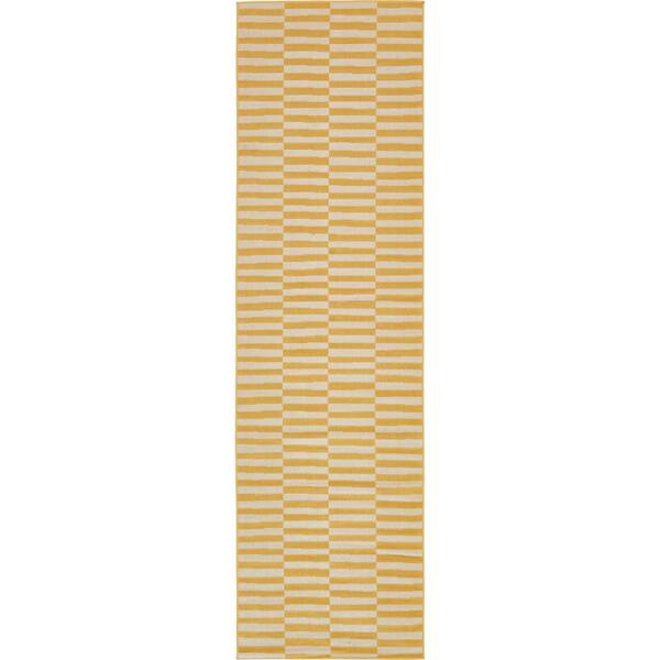 Unique Loom Williamsburg Striped Yellow 2' 9 x 9' 10 Runner Rug
