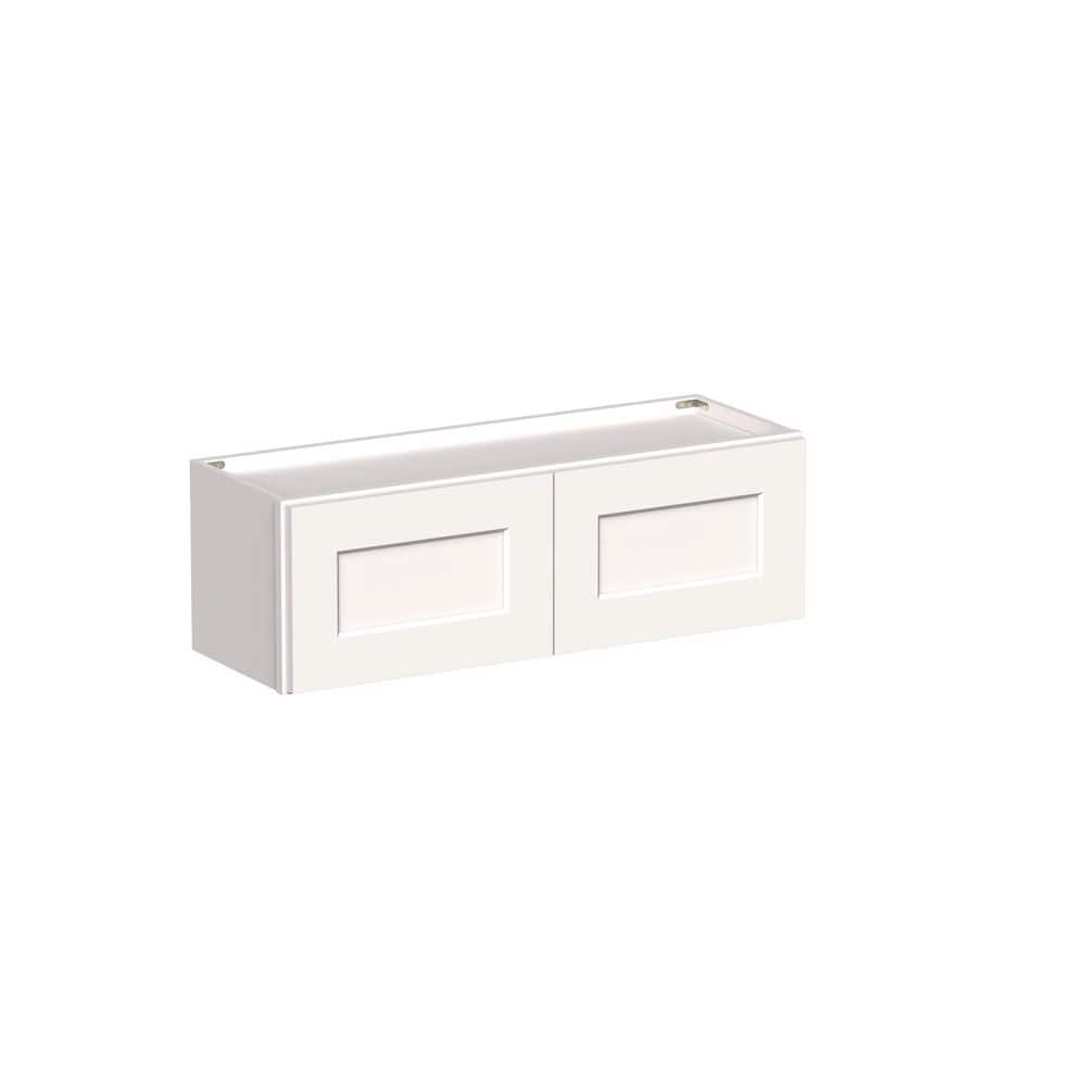 "Shaker Style 36"" W x 12"" D x 12"" H Wood Frame Ready to Assemble Wall Bridge Kitchen Cabinet in Shaker White" price history on PriceWatchPro