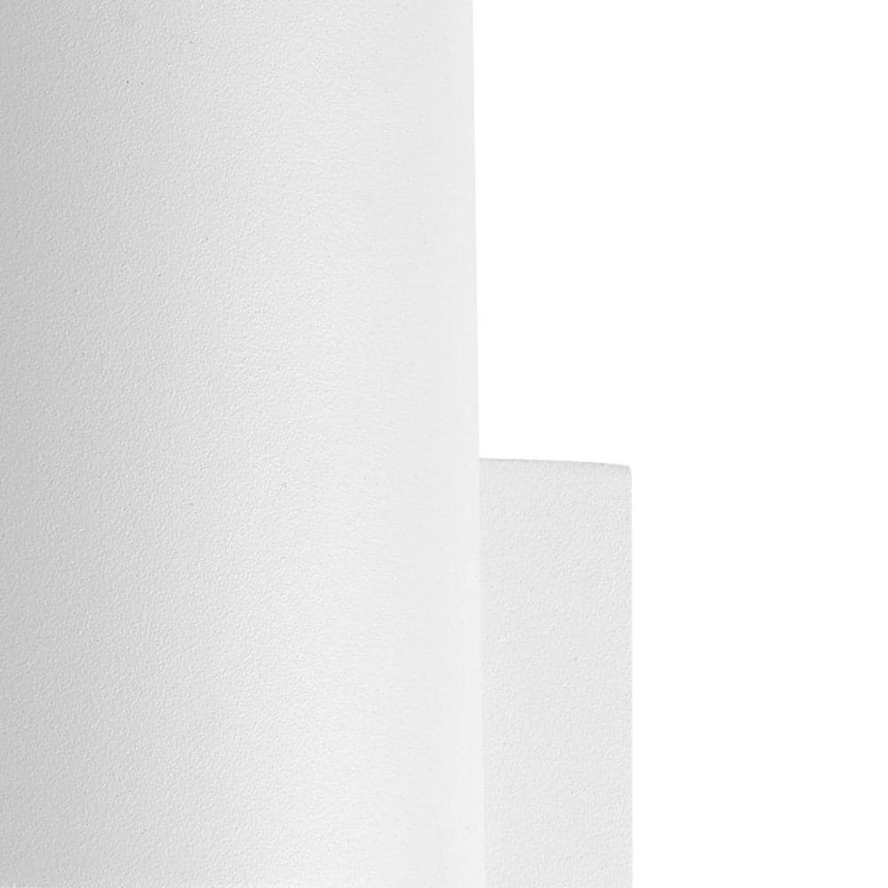 Satin White Architectural LED Outdoor Sconce with Clear Glass Diffuser