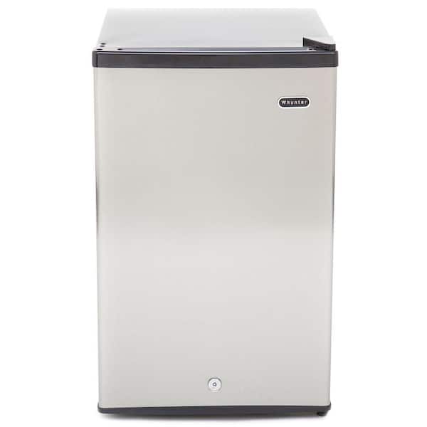 Whynter 2.1 cu. ft. Upright Freezer with Lock in Stainless Steel