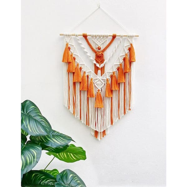 Macrame tapestry ♡BIGsize　サンセット　オーダー注文にて 2-Pack Blue Sun Macrame Wall Hanging-Boho Sunset Tapestry Set