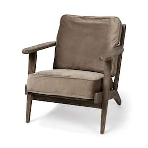 Mariana Brown Velvet Arm Chair