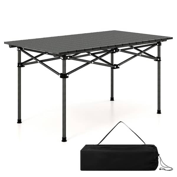 Aluminum Camping Table for 4-people to 6-People Folding Picnic Table with Carry Bag