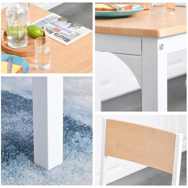QuellQuest 3 Piece Dining Table Set, Kitchen Table & Chair Sets For 2