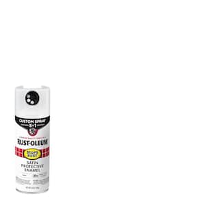 12 oz. Custom Spray 5-in-1 Satin White Spray Paint