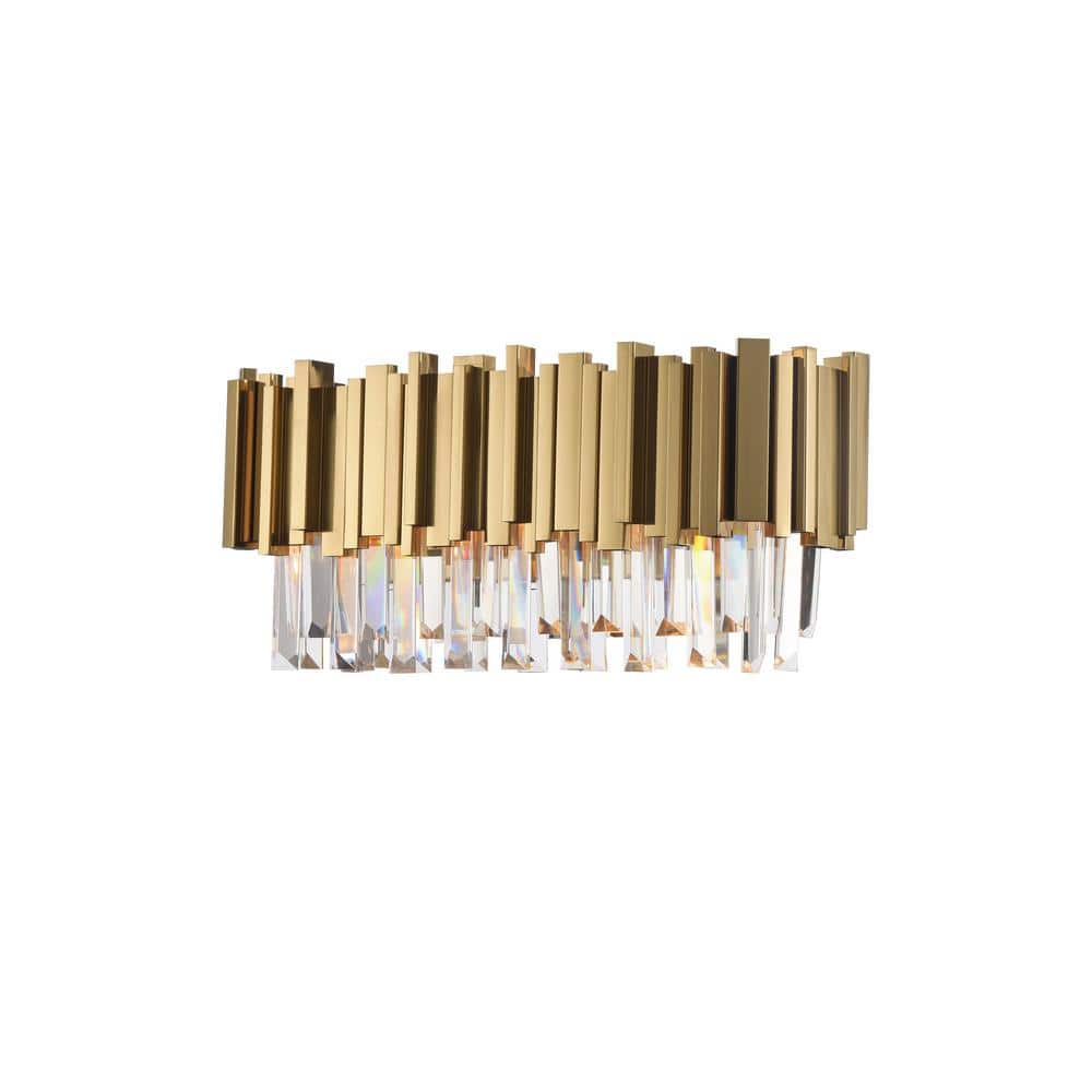 Averi II 3-Light Gold Wall Sconce