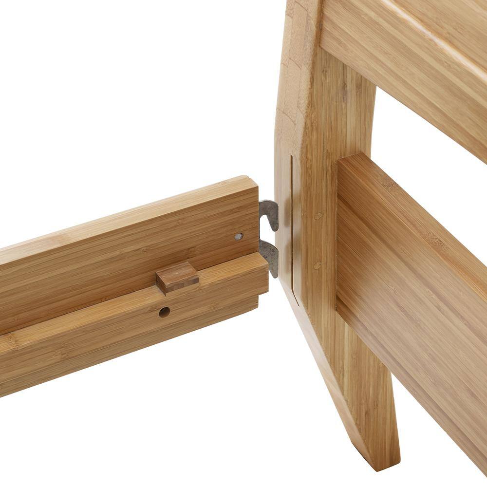 Eco Ridge Willow Honey-Gold King Bamboo Upholstered Bed with Slats