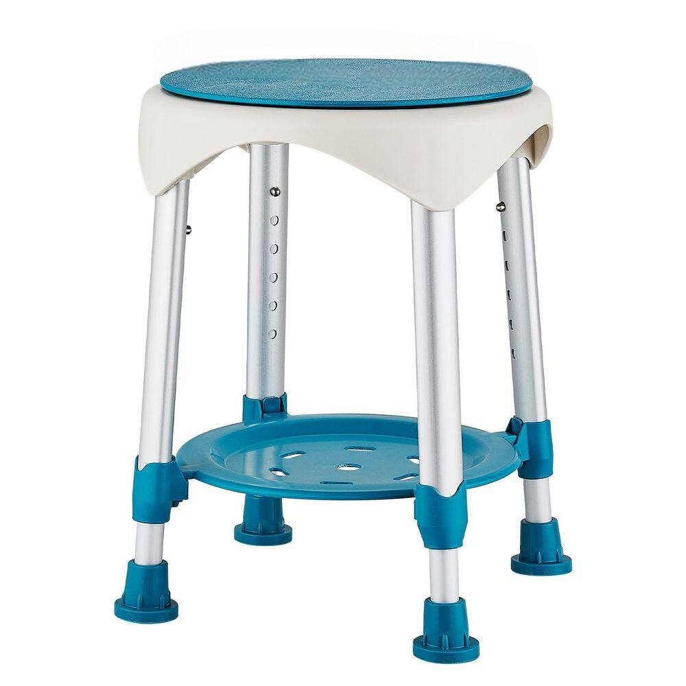 18 in. W Freestanding 360° Rotating Shower Seat with Storage Tray Adjustable Height in Green price history on PriceWatchPro