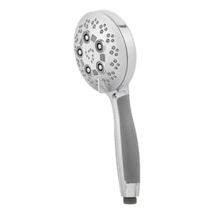 5-Spray 4.5 in. Single Wall Mount Handheld Adjustable Shower Head in Polished Chrome