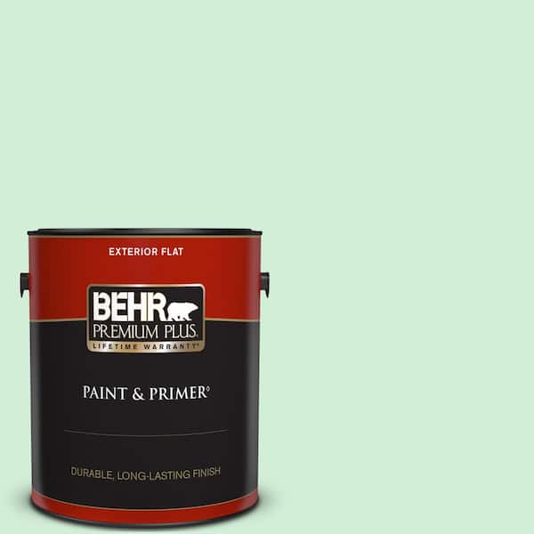 BEHR PREMIUM PLUS 1 gal. #P400-2 End of the Rainbow Flat Exterior Paint & Primer