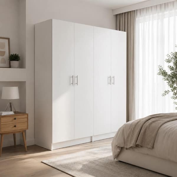 iBody H 30 ホワイト Klair Living Modex White Multi-Purpose Utility Storage Cabinet (2